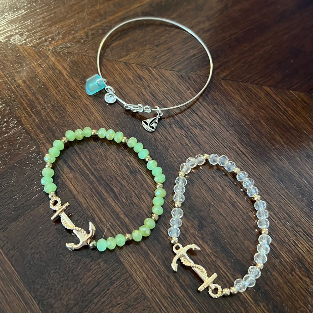 Set of three boat and sailor